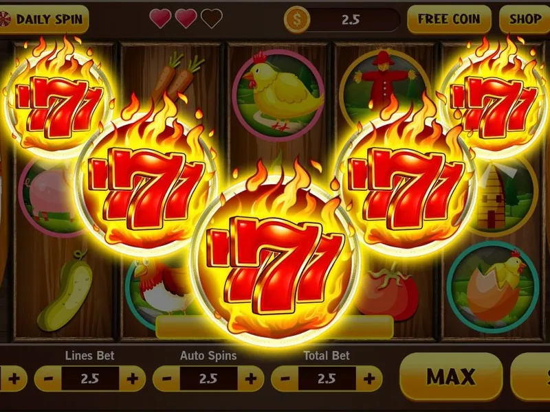 Màn hình máy Slot game với biểu tượng quay thưởng tại 69 win